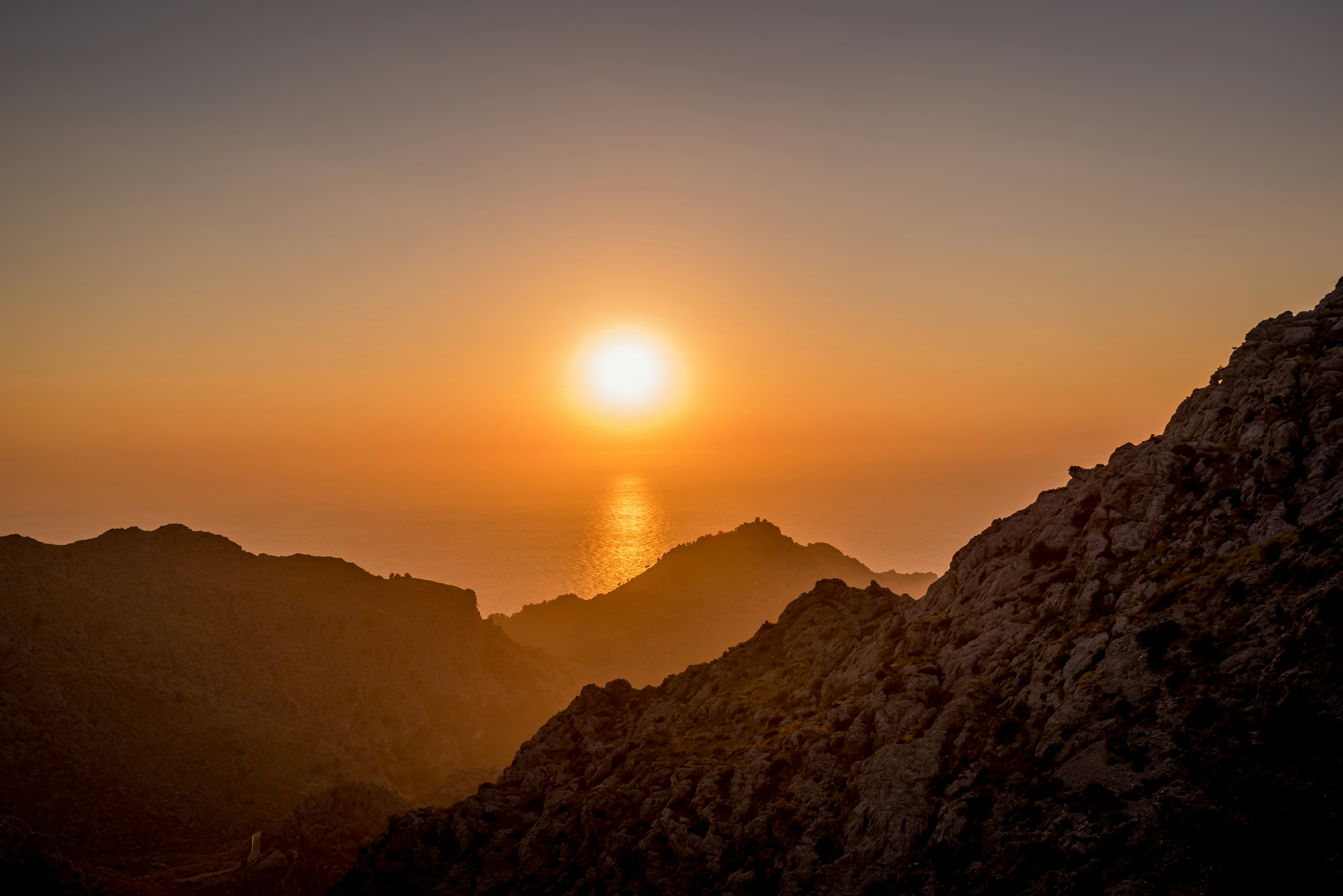 Coastal Mountain Sunset