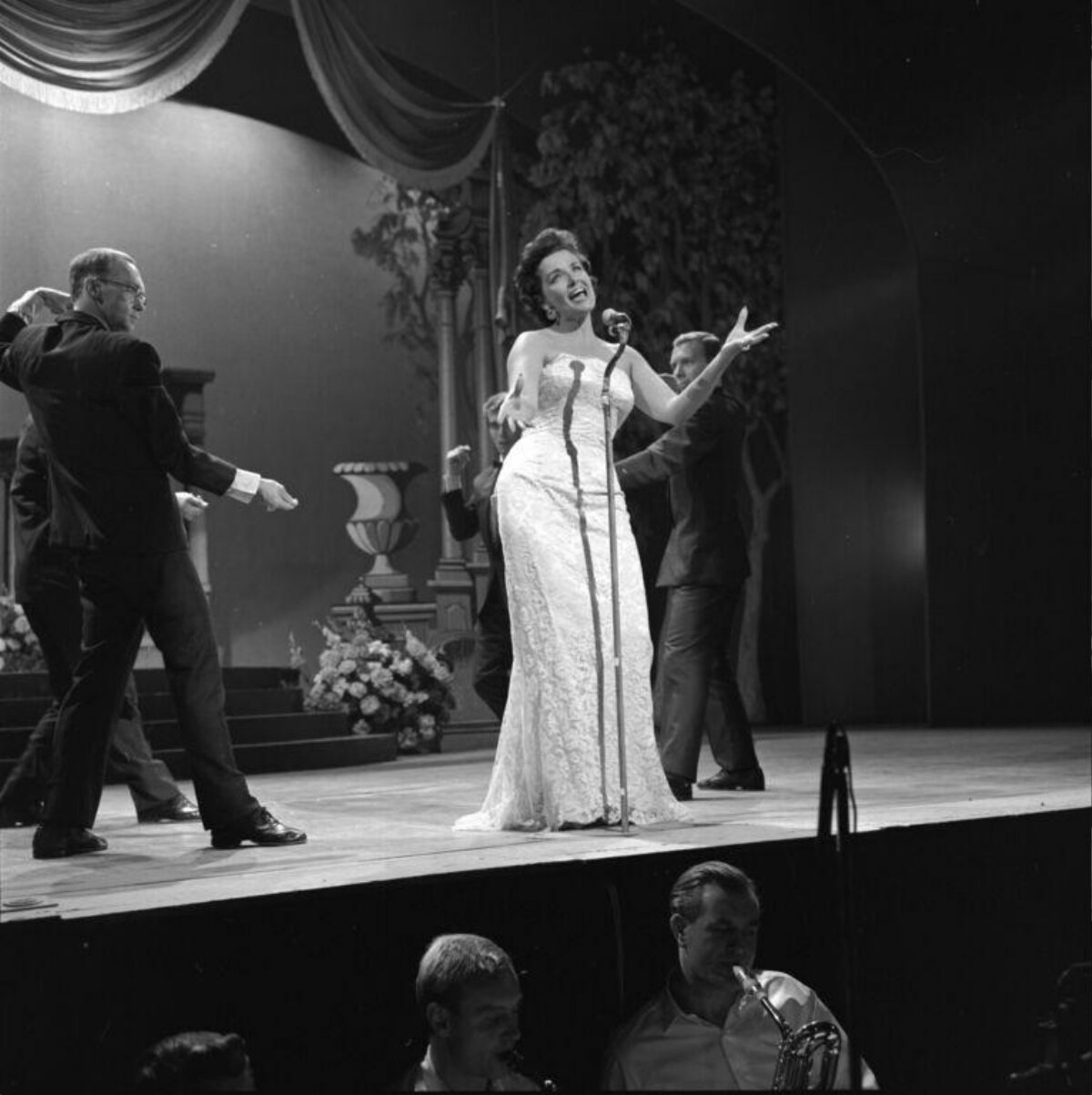Female Singer Performing on Stage