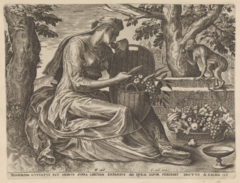 Allegorical Engraving of the Sense of Taste