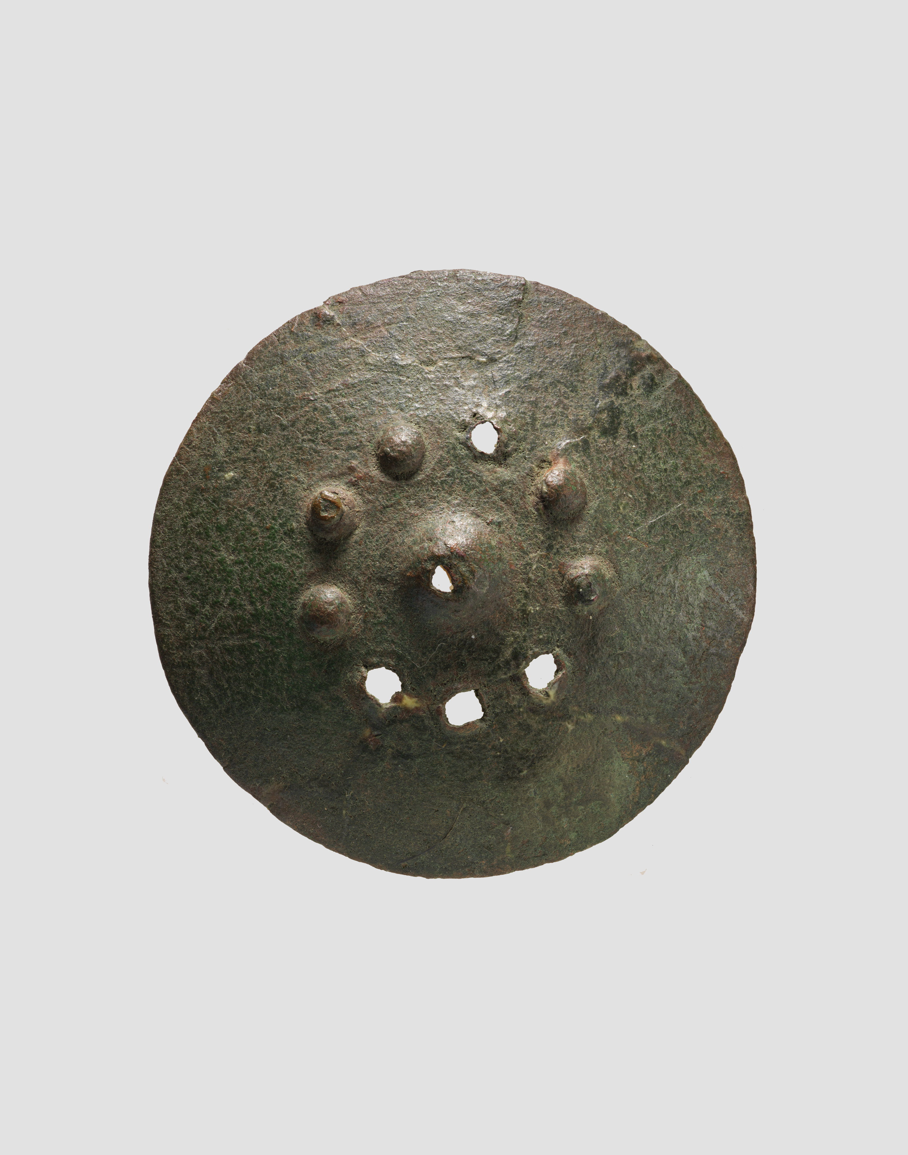 Ancient Bronze Round Shield Boss