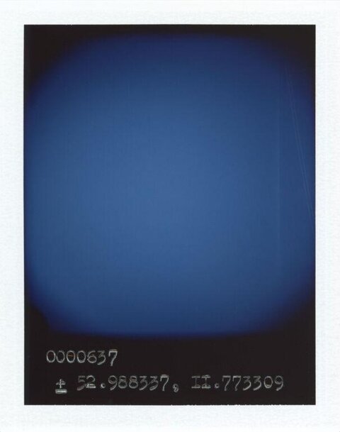 Blue Gradient With Coordinate Text