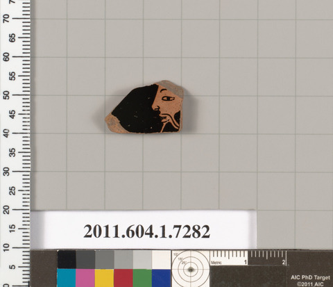 Ancient Painted Pottery Fragment