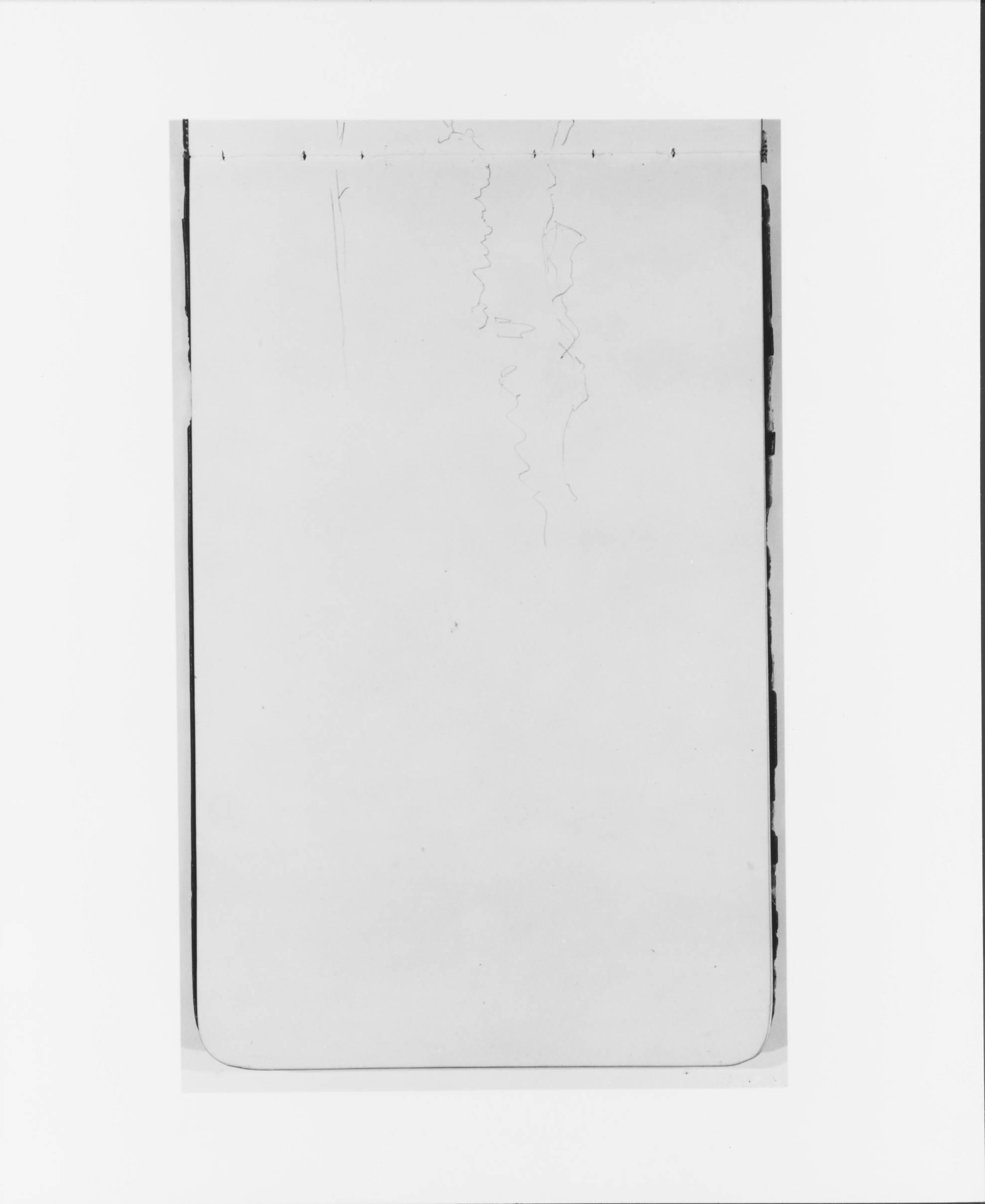 Blank Notepad Page With Faint Scribbles