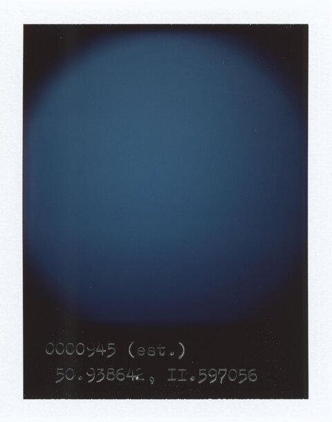 Blue Gradient Sky With Coordinate Text
