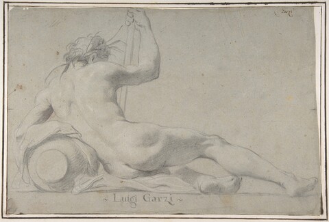 Reclining Male Nude Figure Study