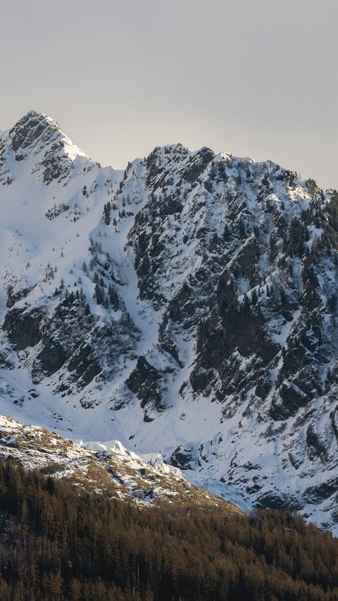 Snow Covered Mountain Landscape