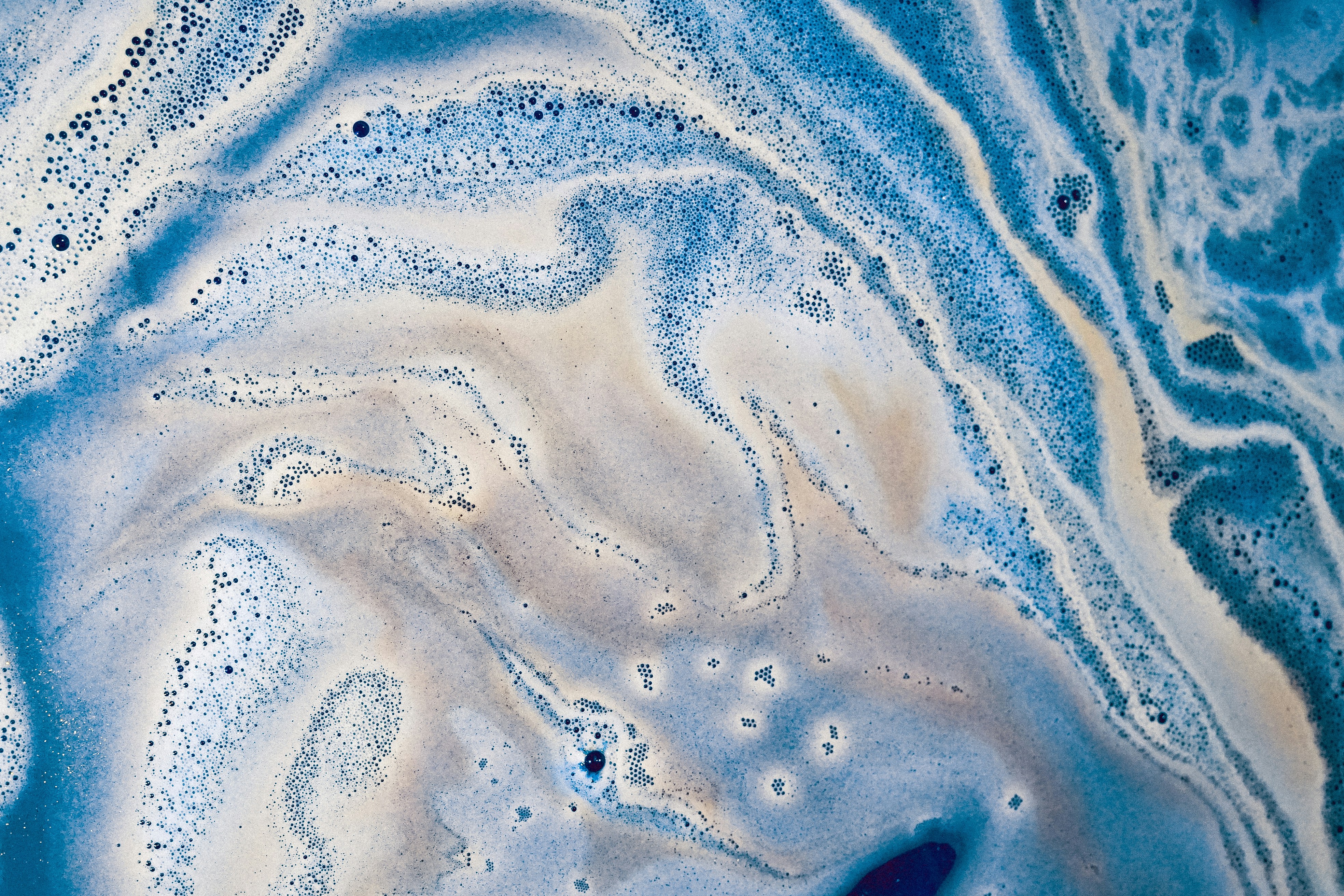 Aerial View of Tidal Sand Patterns