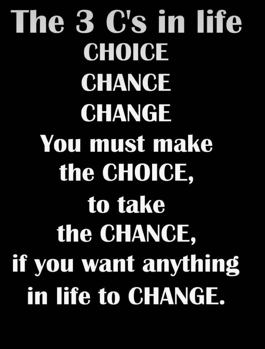 The 3 C's in Life Quote