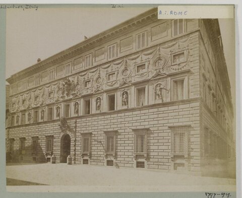 Historic Palace Facade in Rome