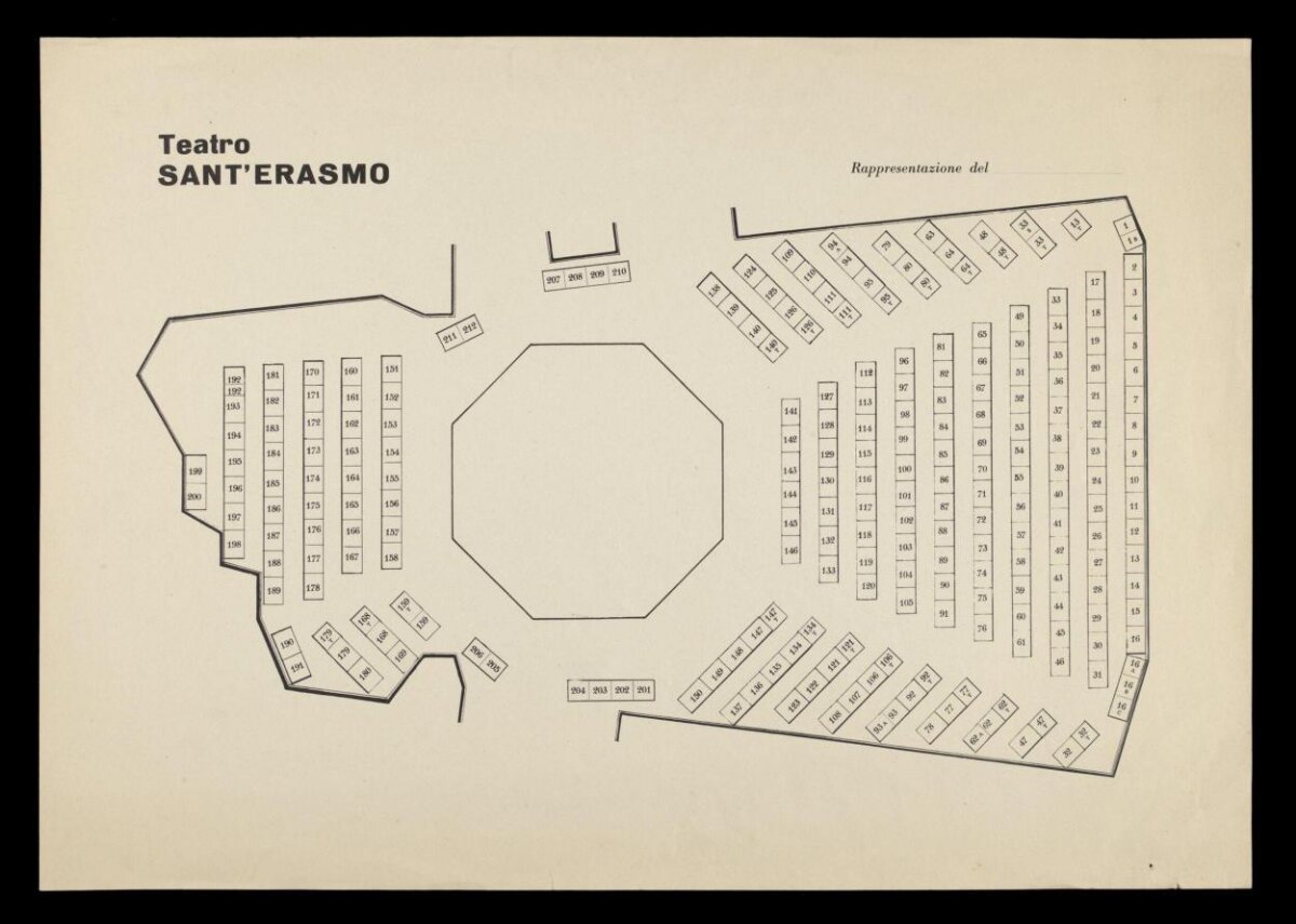 Teatro Sant'Erasmo Seating Map
