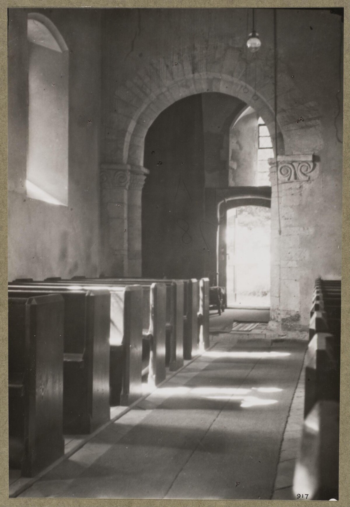 Old Church Interior Aisle