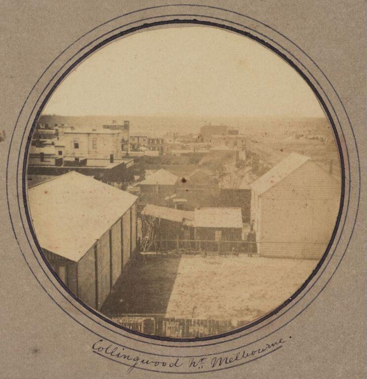 Vintage View of Collingwood Heights Melbourne — City