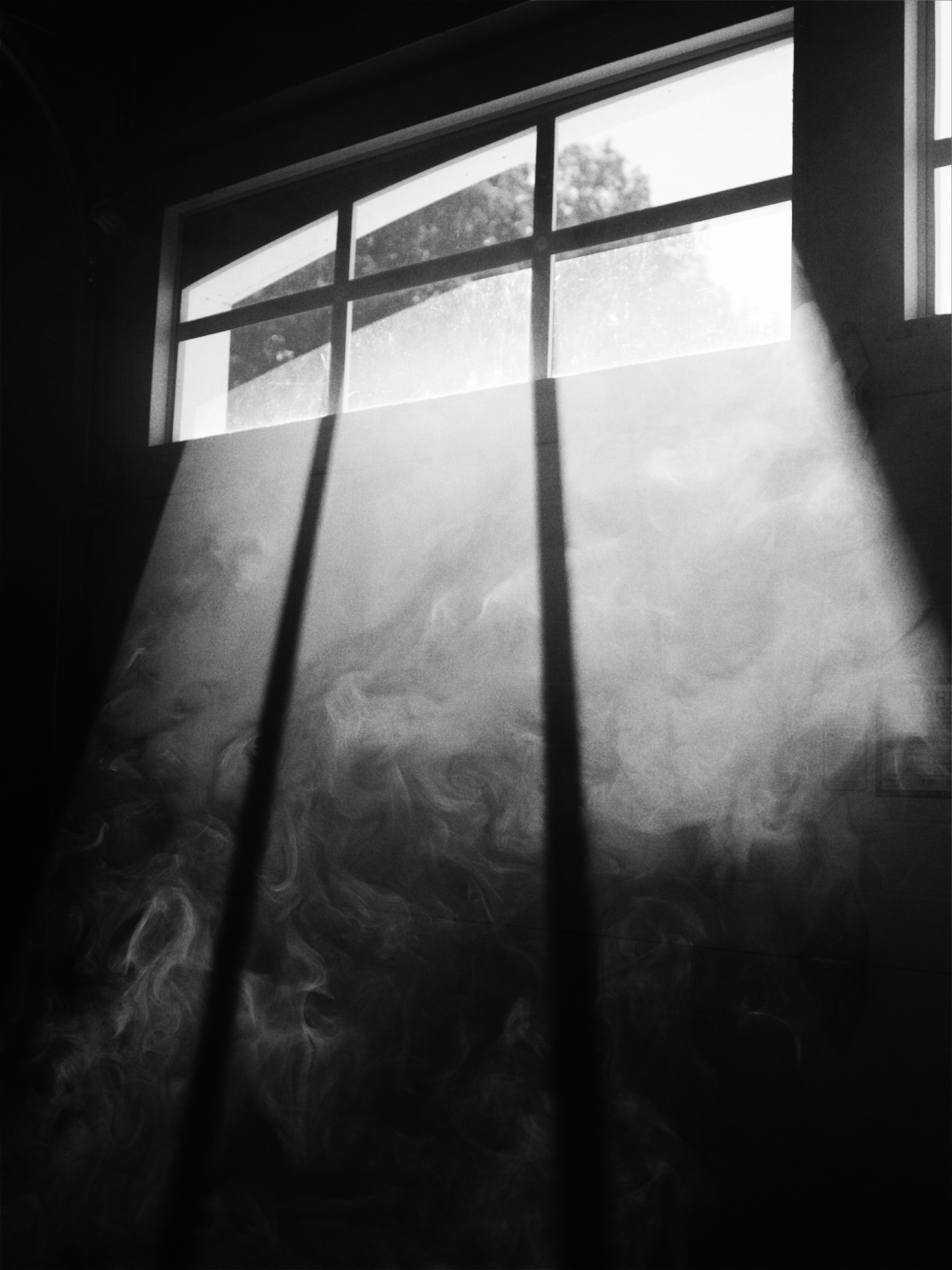 Smoky Sunlight Through Window