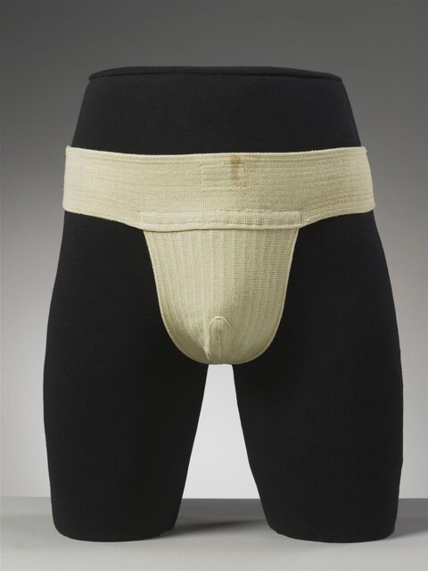 Vintage Beige Men's Jockstrap on Mannequin