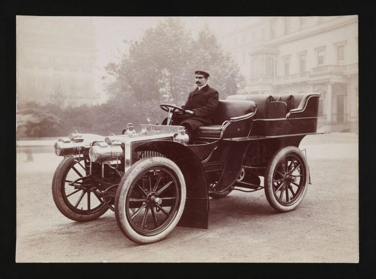 Vintage Automobile with Chauffeur