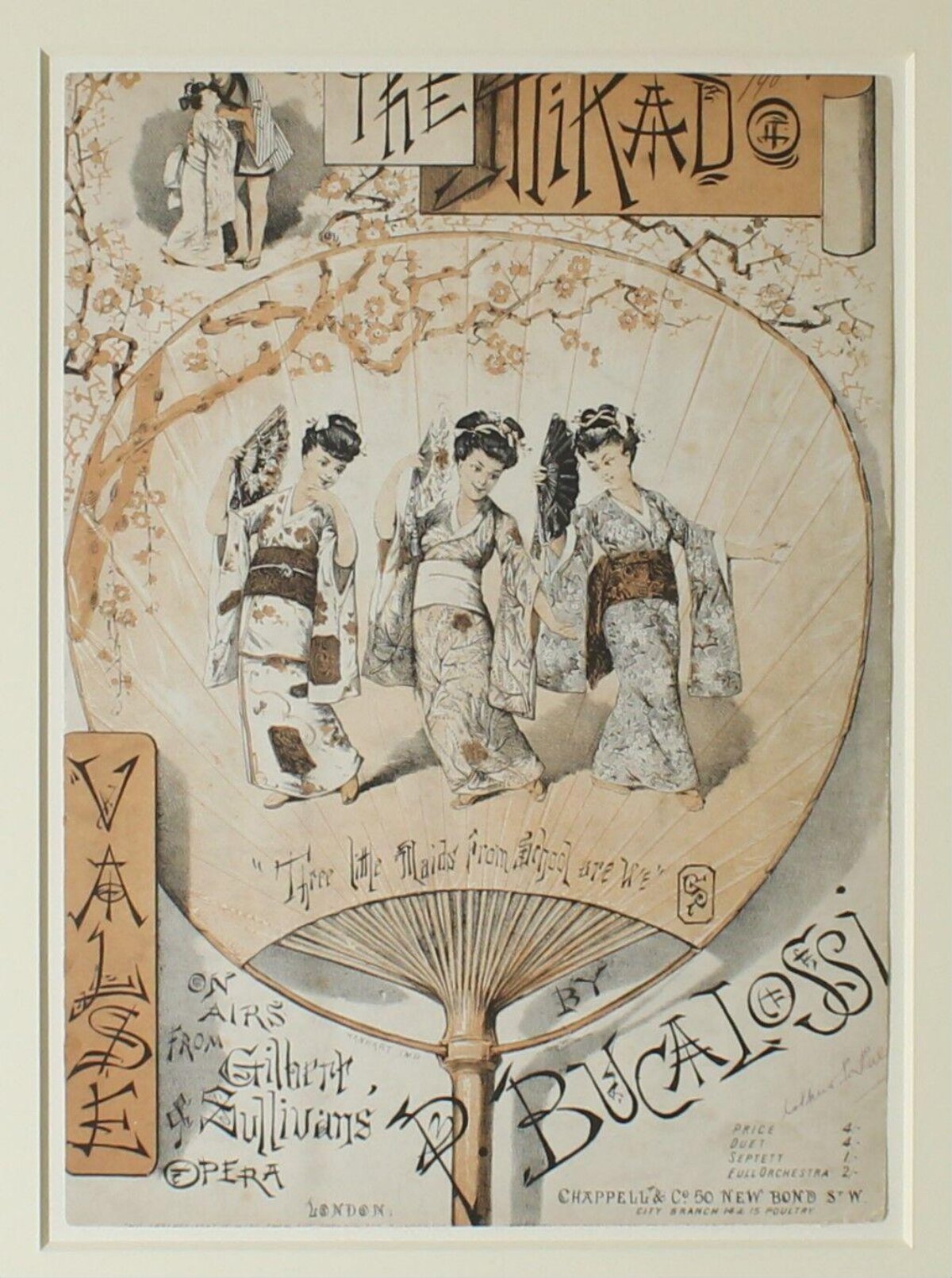 The Mikado Vintage Sheet Music Cover