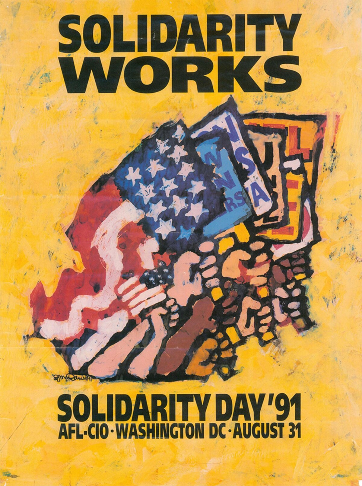 1991 AFL-CIO Solidarity Day Poster