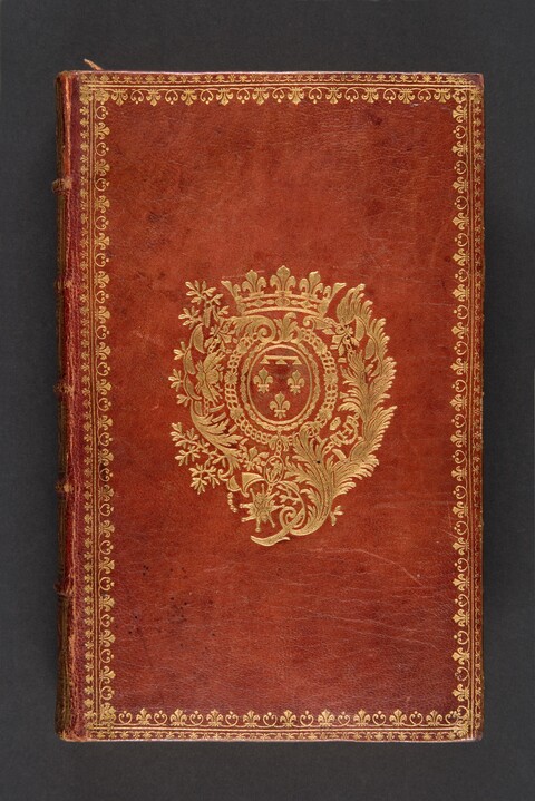 Antique Gilt Armorial Book Cover