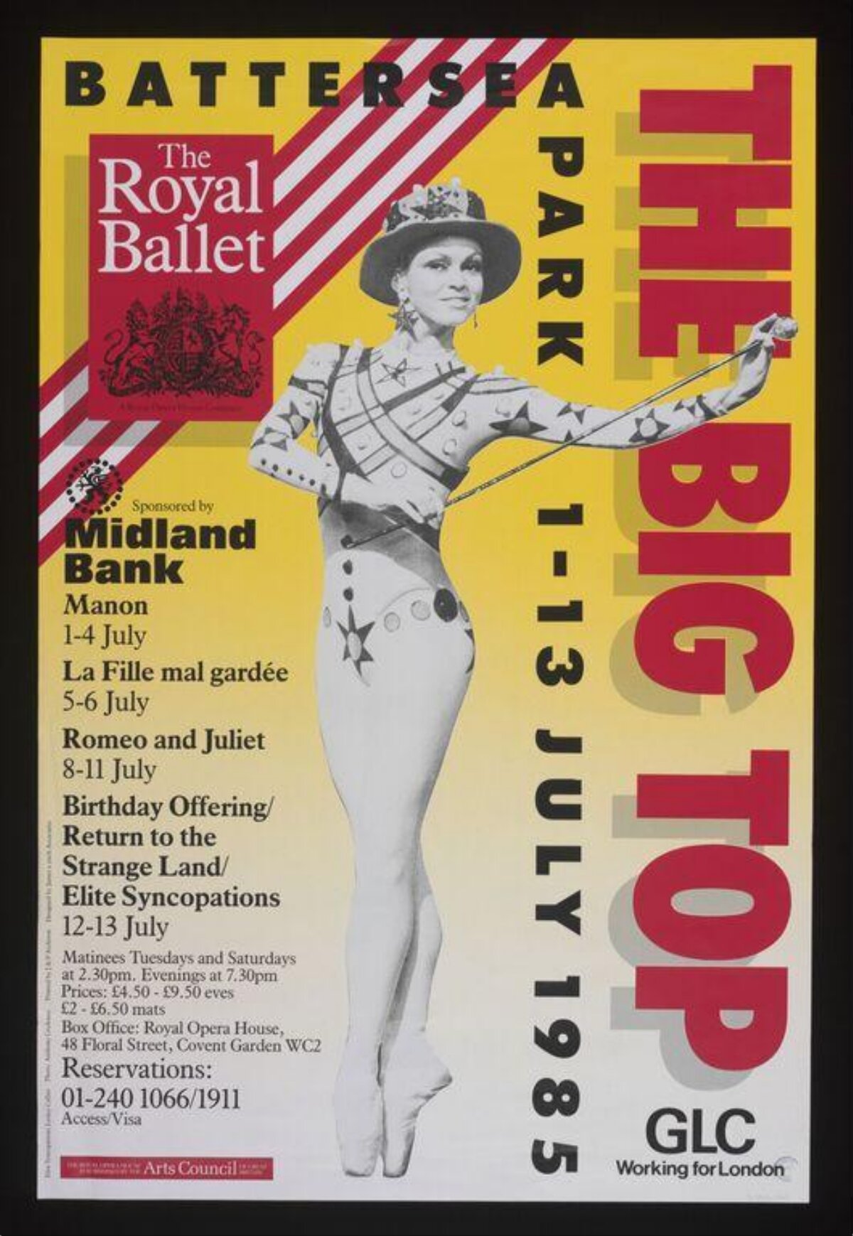 1985 Royal Ballet Big Top Event Poster