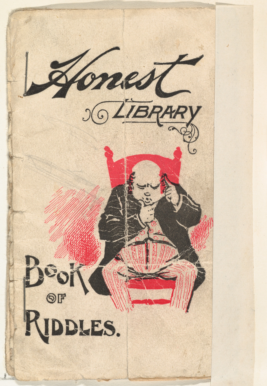 Vintage Book of Riddles Cover — Book Covers