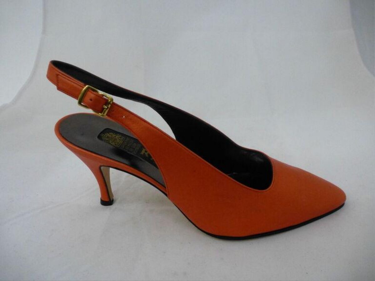 Orange Slingback High Heel — Business