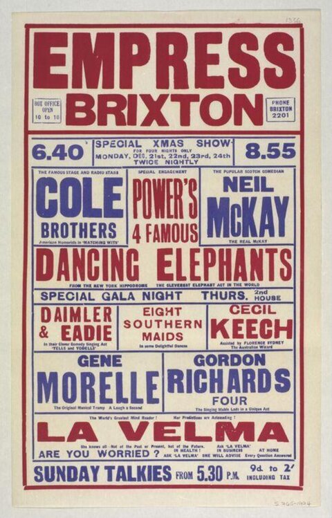 Empress Brixton Christmas Show Poster