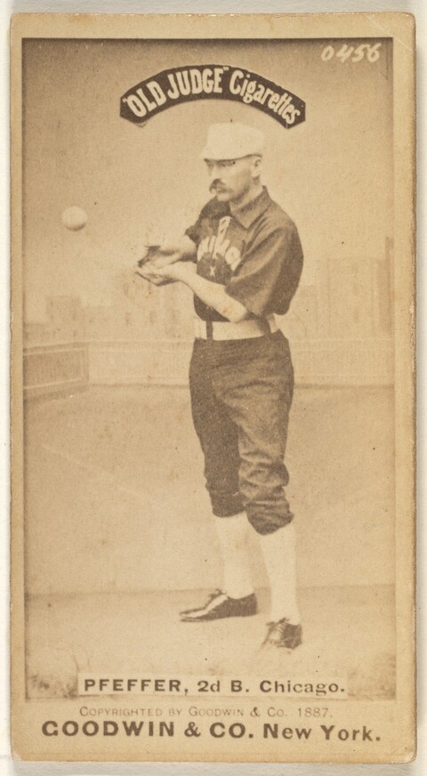 1887 Pfeffer Chicago Baseball Cigarette Card