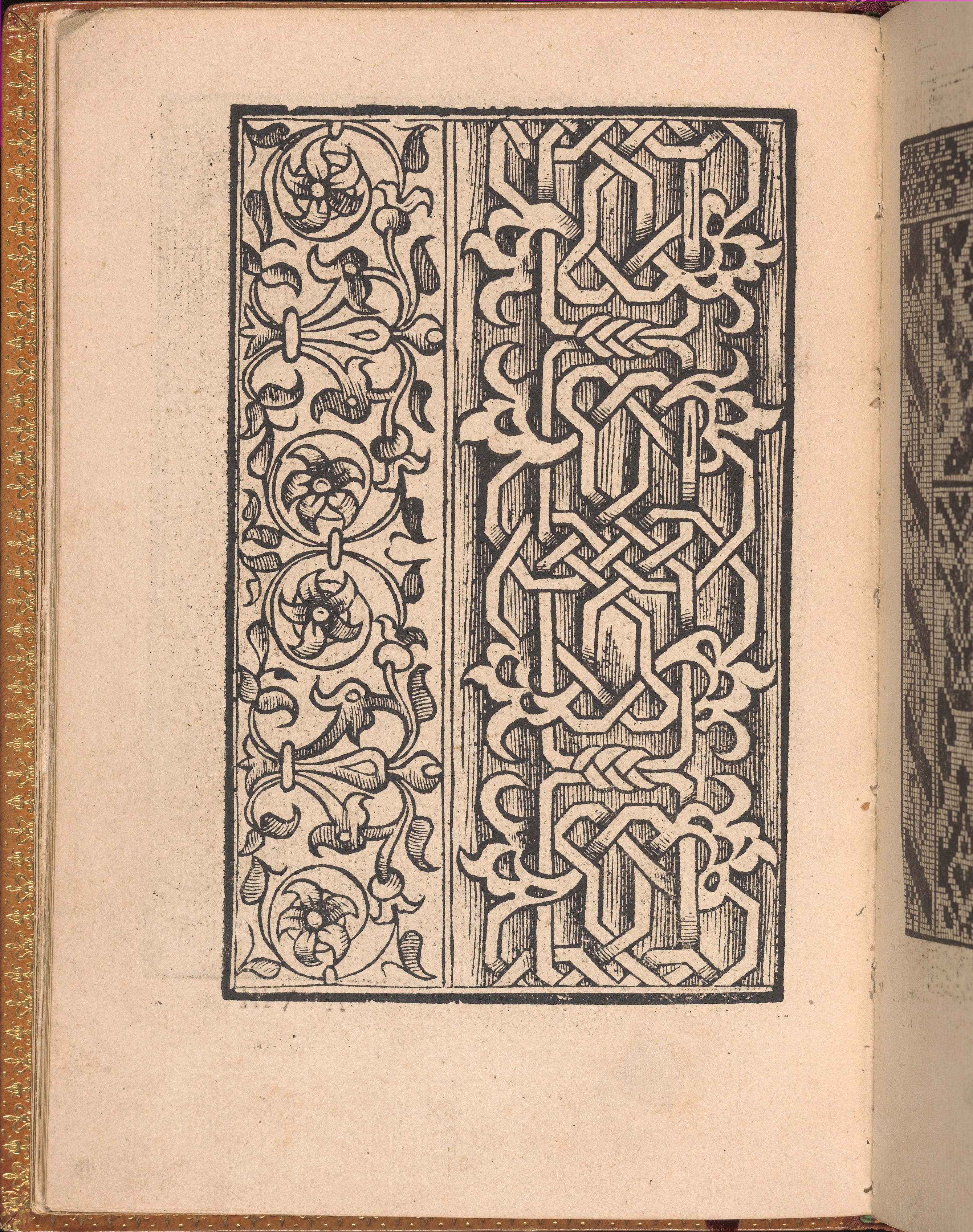 Antique Book Woodcut Decorative Pattern