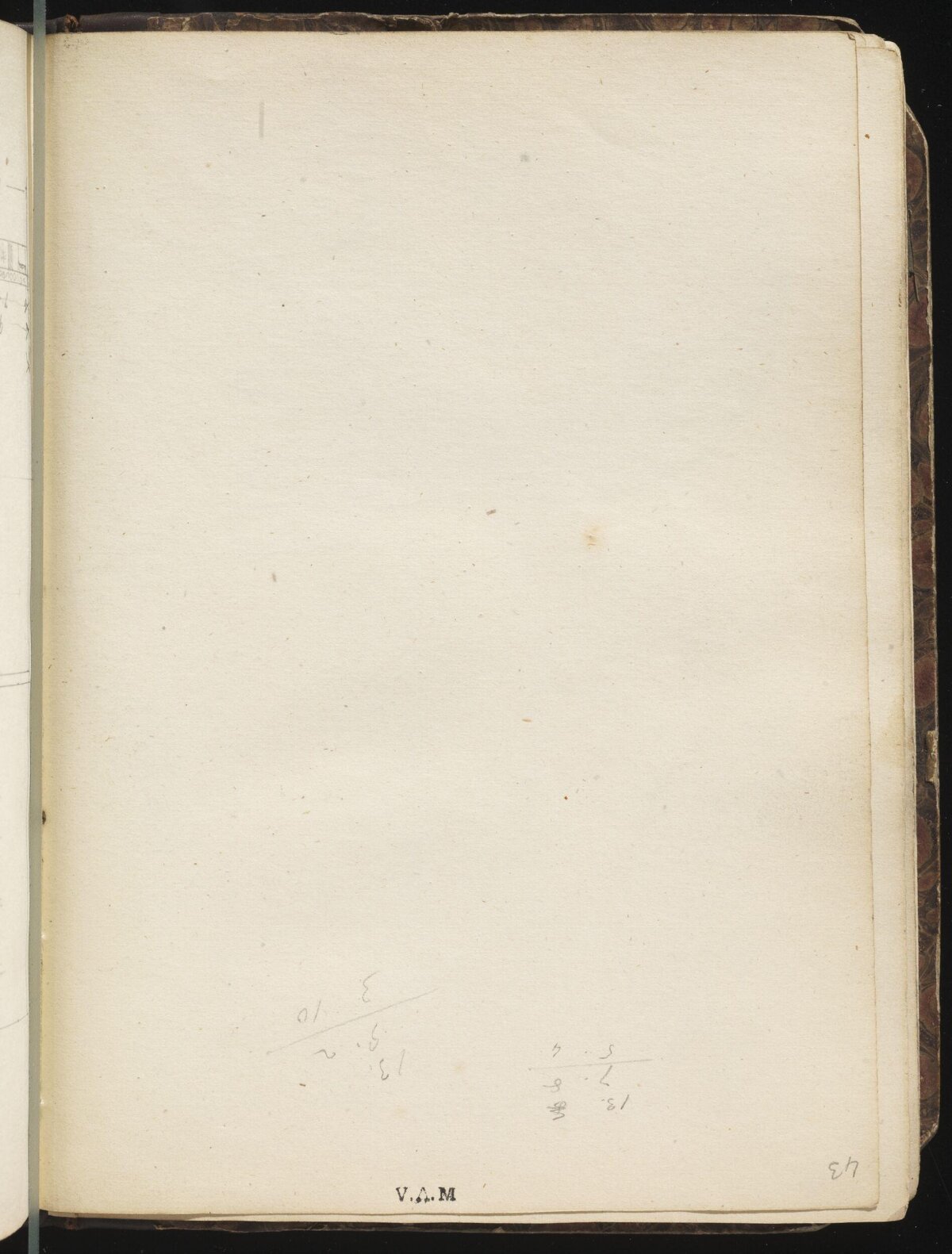 Blank Page of an Old Notebook — White Backgrounds