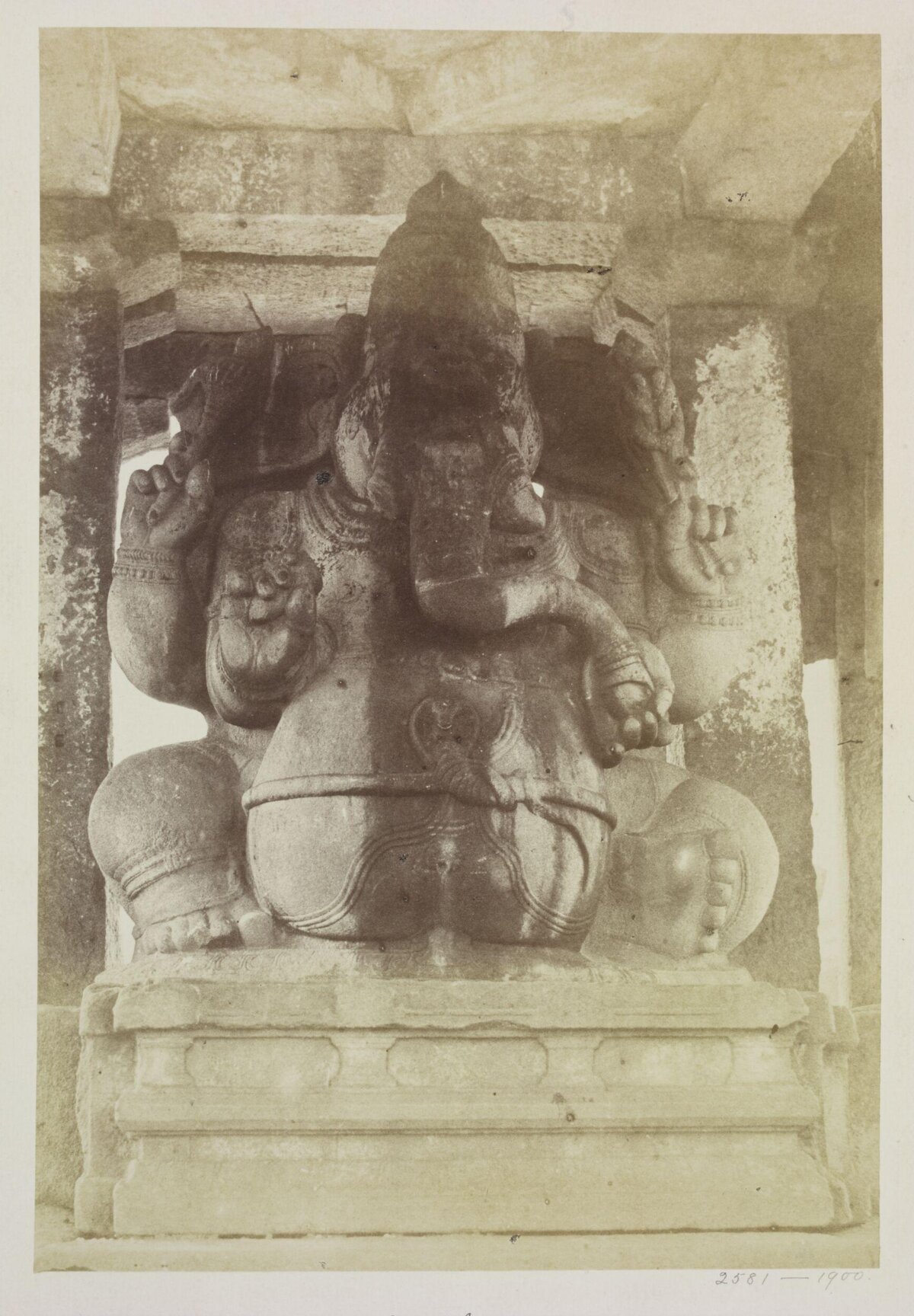 Ancient Ganesha Stone Sculpture