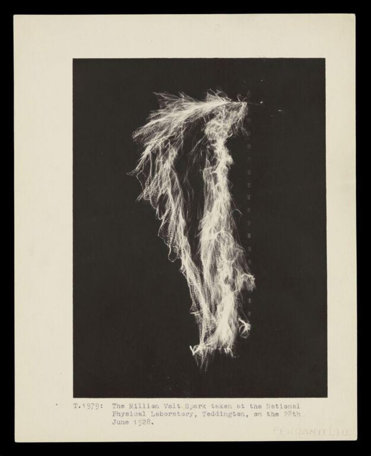 1928 Million Volt Spark Photograph