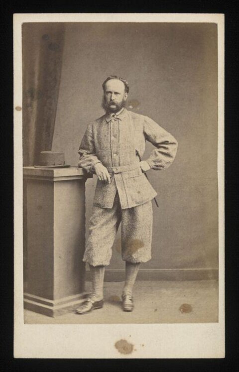 Vintage Studio Portrait of Victorian Man