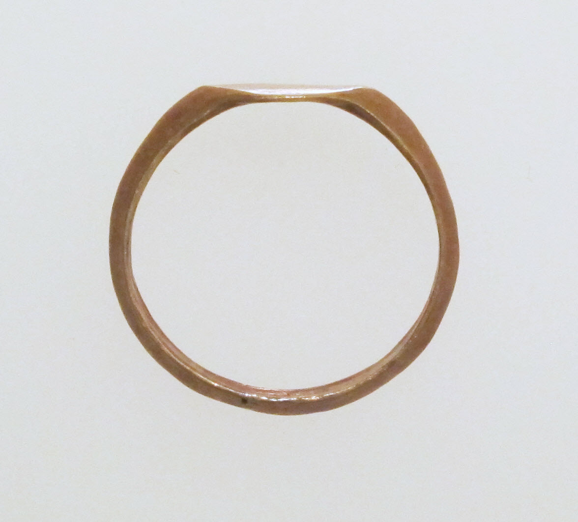 Rose Gold Polygonal Band Ring