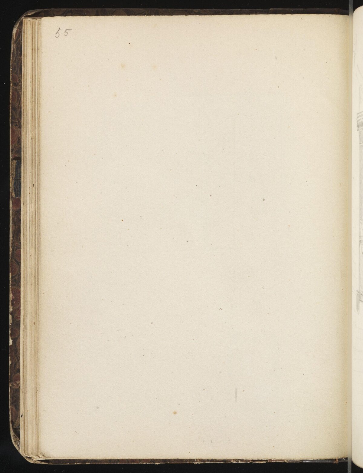 Blank Page 55 of an Old Sketchbook