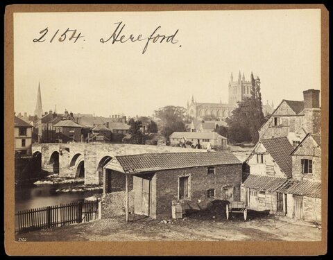 Vintage View of Hereford Riverfront