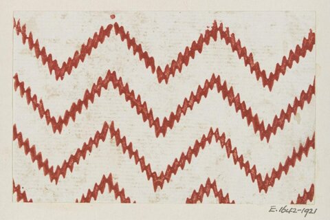 Vintage Red Zigzag Chevron Pattern