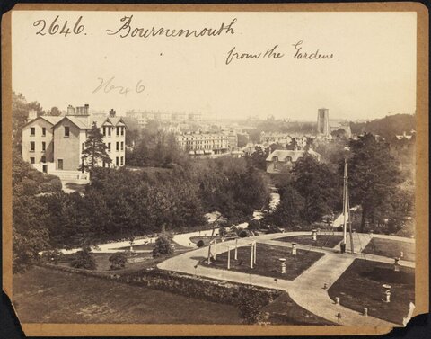 Vintage Bournemouth from the Gardens