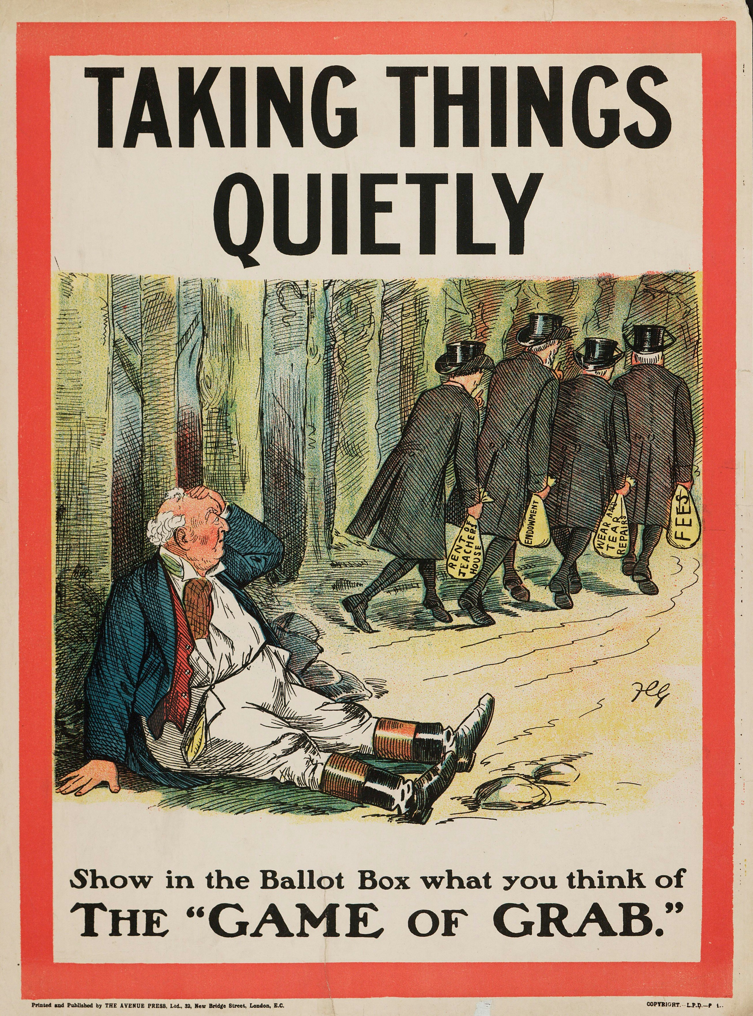 Taking Things Quietly Political Poster