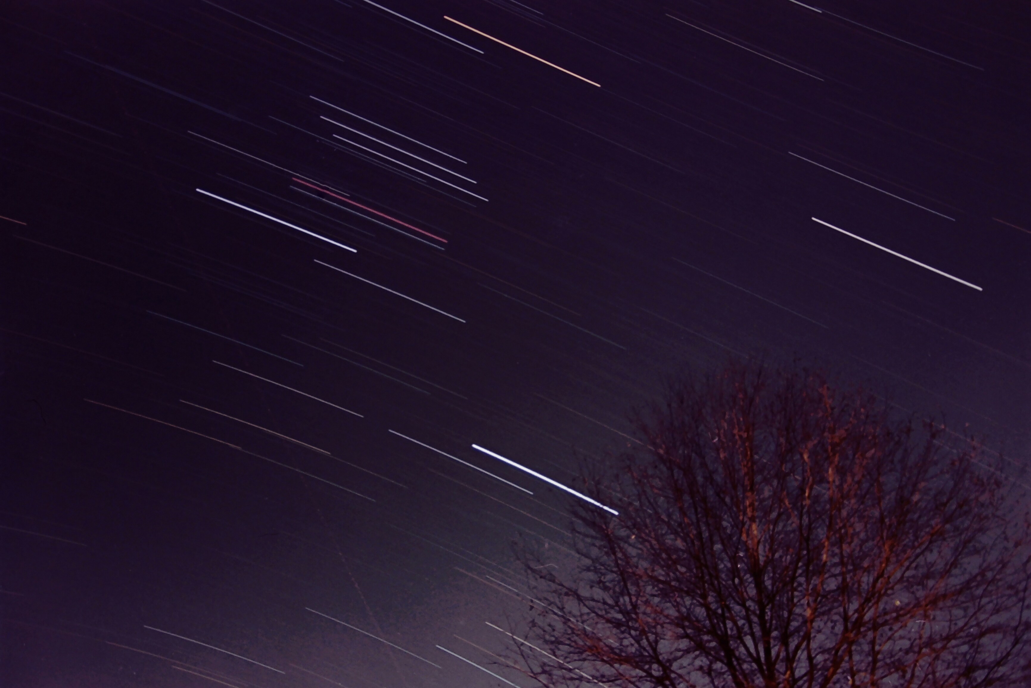 Star Trails in Night Sky