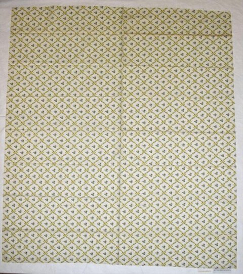 Yellow Diamond Patterned Fabric