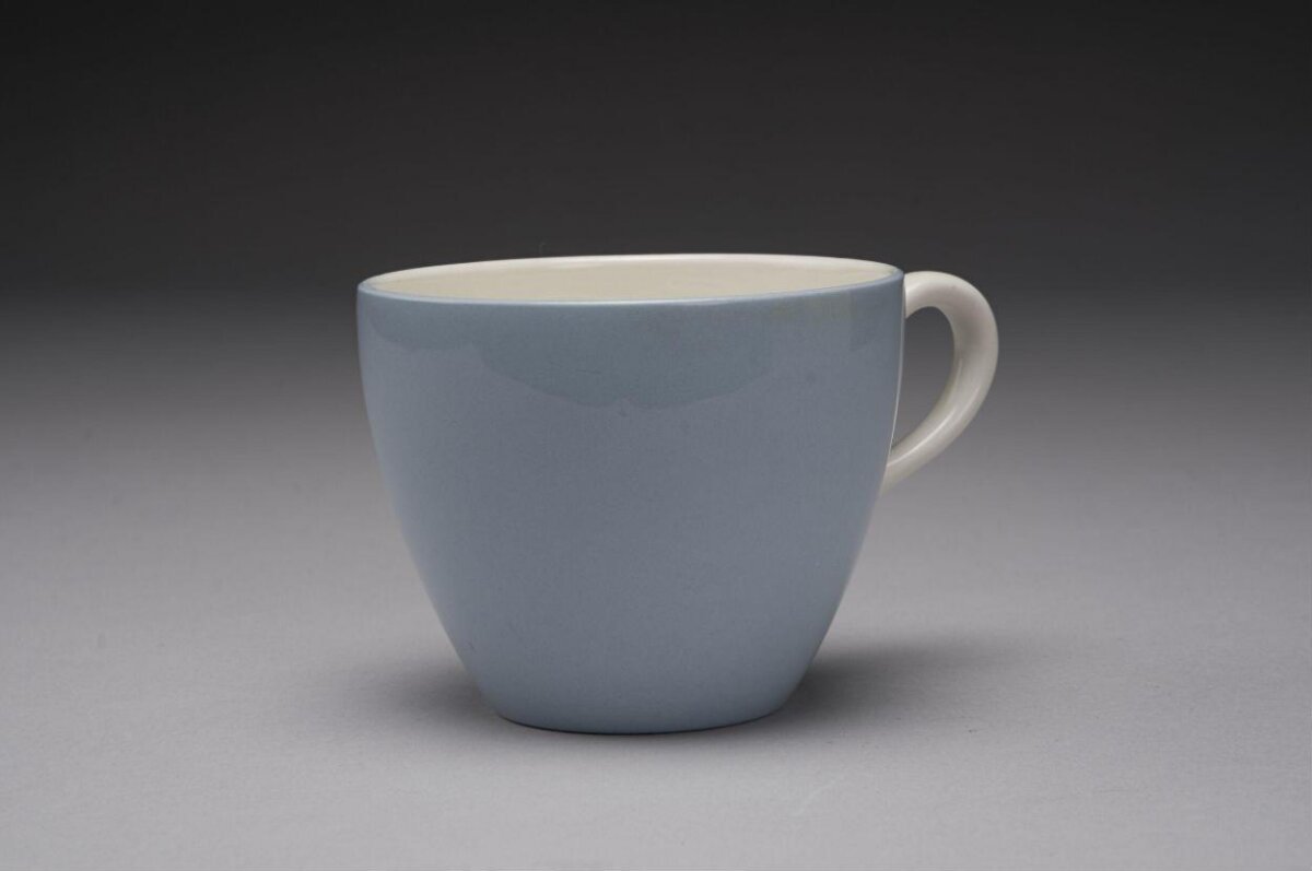 Light Blue Ceramic Coffee Cup