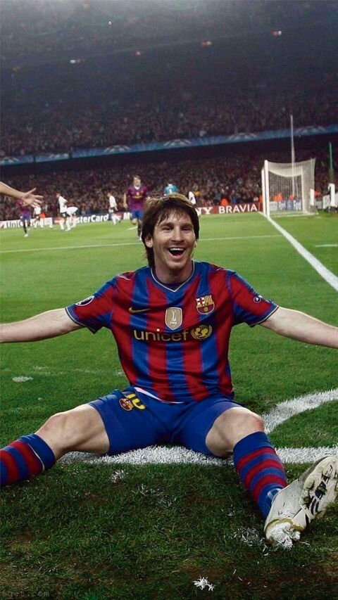 Young Messi Goal Celebration