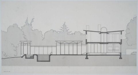 Architectural Building Section Drawing