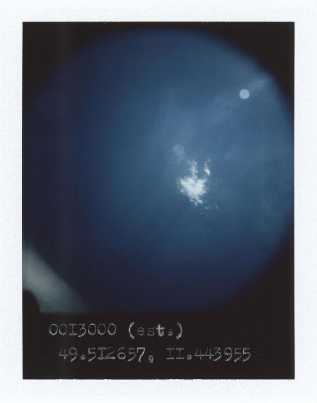 Blue Sky View With Coordinate Annotations