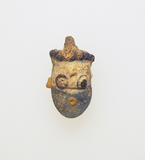 Ancient Ceramic Human Head Fragment