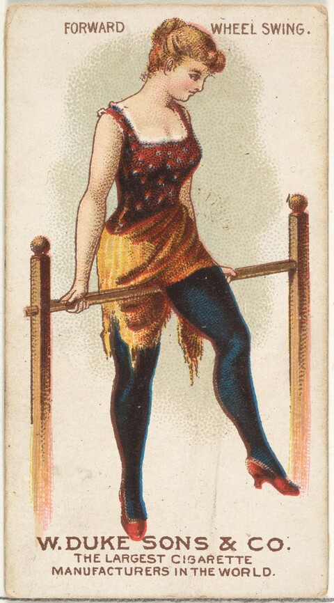 Vintage Forward Wheel Swing Cigarette Card