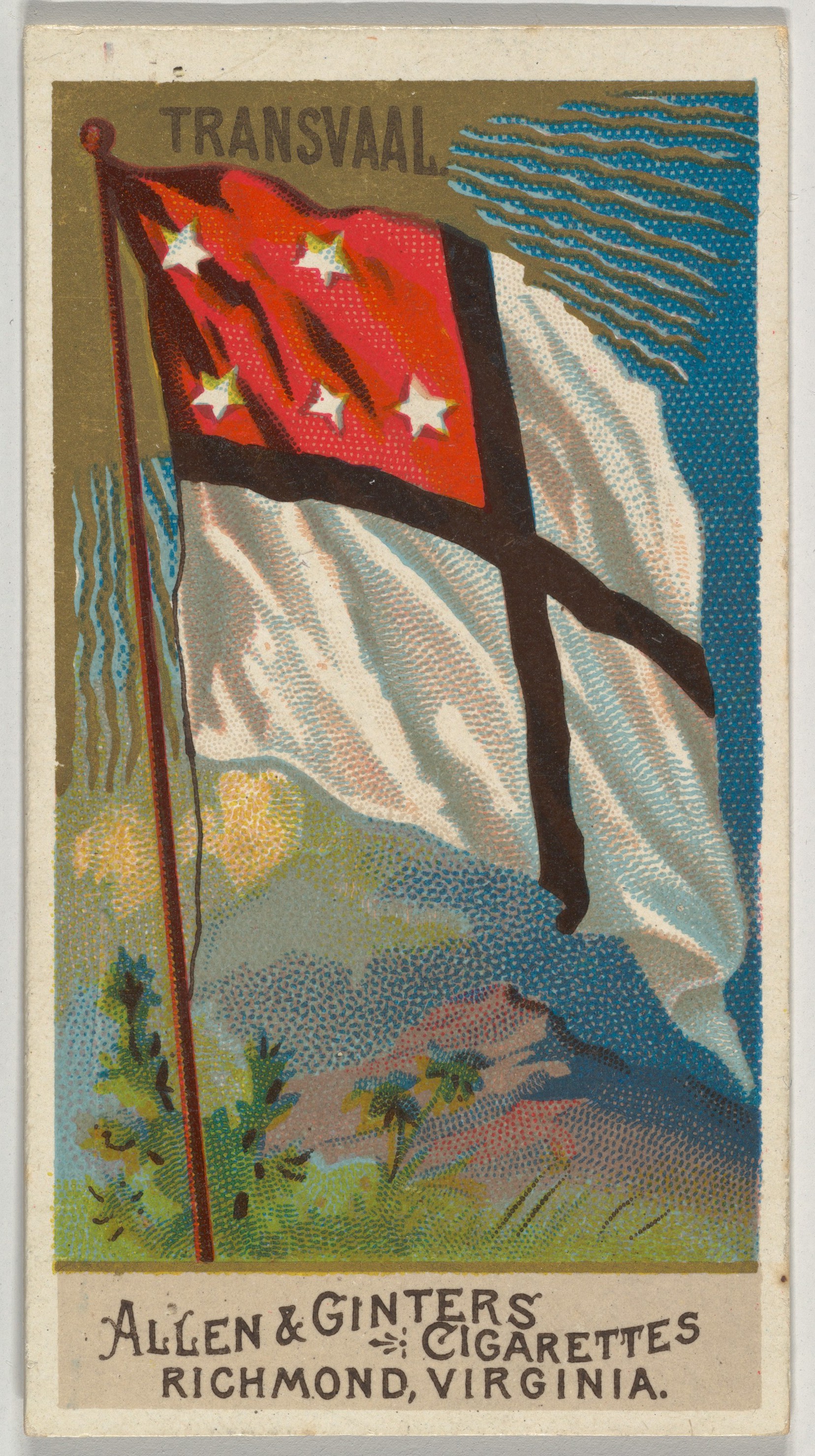 Transvaal Flag Vintage Cigarette Card