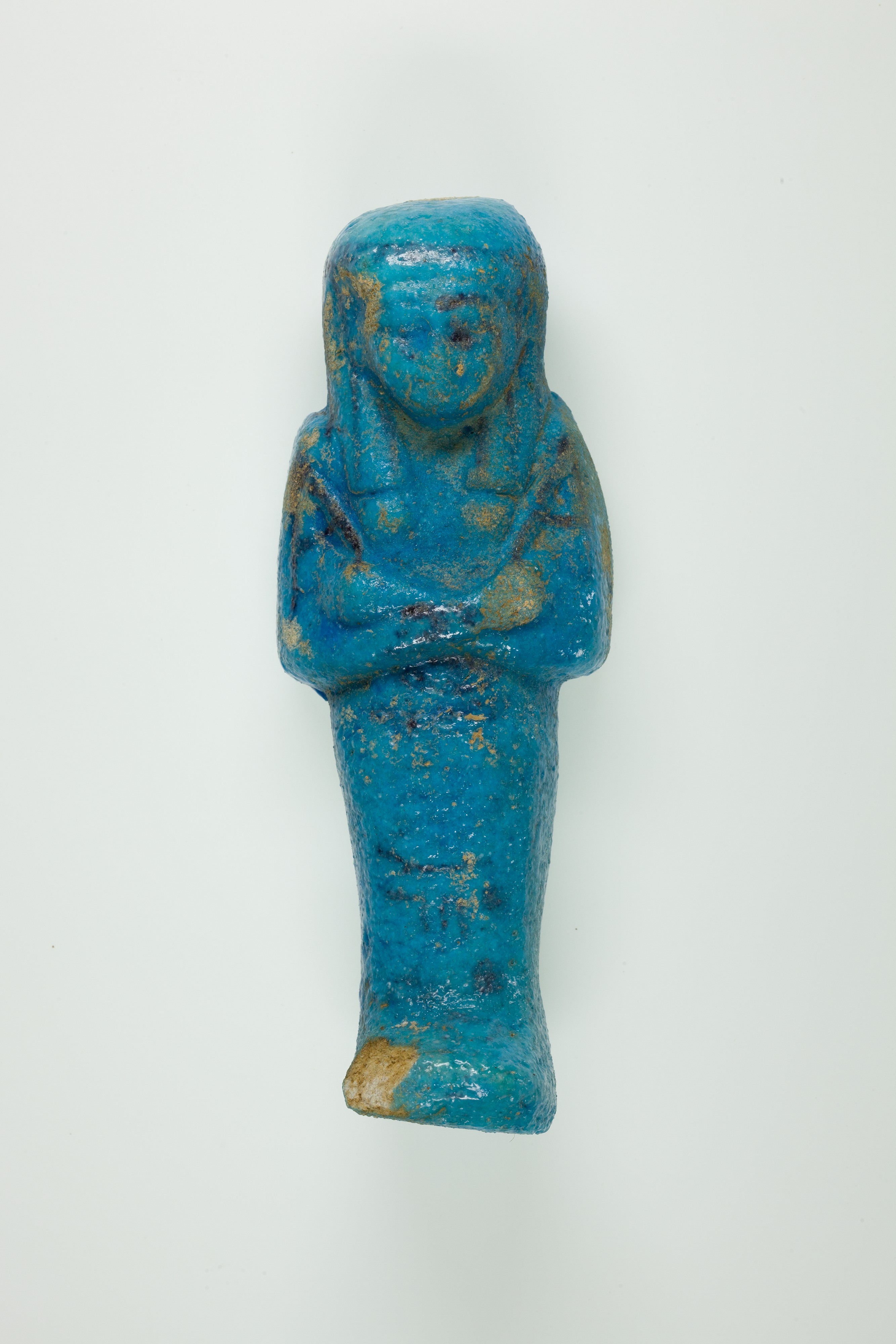Ancient Egyptian Blue Shabti Figurine