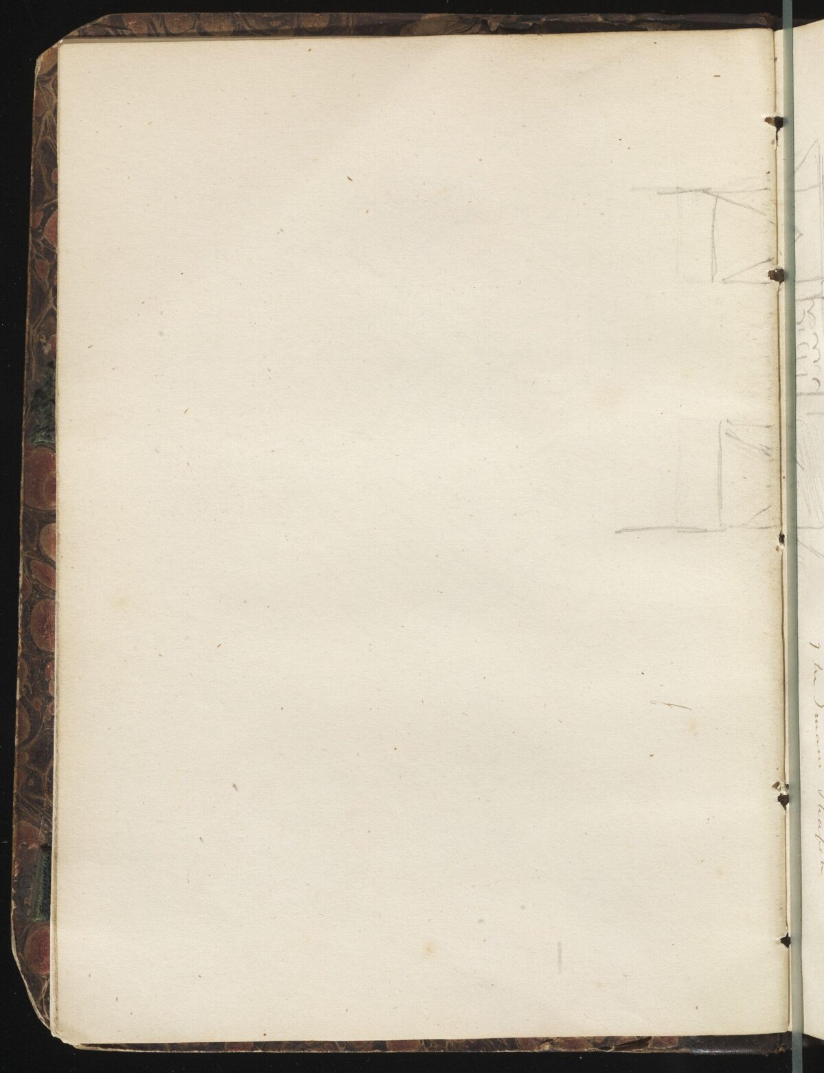 Blank Page of Old Sketchbook