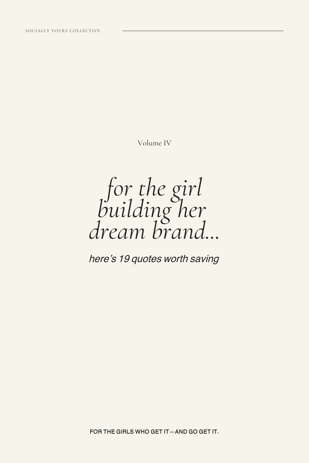 Minimalist Brand Building Quote Graphic